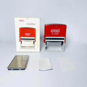 Macchina per Timbri in Gomma per Ufficio 75 X 38 mm, Kit Personalizzato Autoinchiostrante Lucido in Plastica per Insegnanti con Tampone d'Inchiostro - Product Image 6