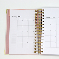 Agenda planificateur quotidien, hebdomadaire et mensuel Joytop personnalisé 2023, reliure spirale, couverture rigide, carnet A5, journal de manifestation