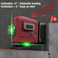 Niveau laser autonivelant le moins cher d'usine, 16/12/8 lignes, instrument de projection de lignes haute précision, niveaux laser 360°