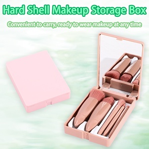 Juego de <span class=keywords><strong>5</strong></span> Brochas de Maquillaje Profesionales de Viaje, con Logotipo Personalizado, para Polvo, Base, Corrector, Herramienta Cosmética para el Rostro - Product Image 4