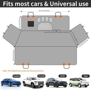 Protector de Asiento Impermeable y Plegable Tipo Hamaca para Mascotas, Cubierta para Asiento Trasero de Coche para Perros - Product Image 6