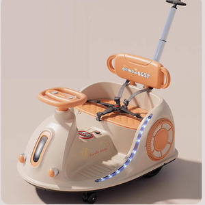 Coche eléctrico de juguete para niños con control remoto para niños de 2 a 4 años, unisex, con parachoques de plástico. - Product Image 1