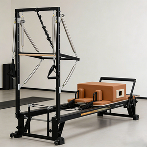 Reformer con Torre de Lujo, Ajustable <span class=keywords><strong>y</strong></span> Multifuncional, para Pilates Comercial, <span class=keywords><strong>Construcción</strong></span> de Aleación de Aluminio, Durable - Product Image 1