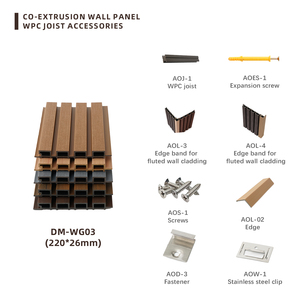 Panneau de clôture extérieur Wpc Couleur grise Revêtement mural extérieur Échantillon gratuit Revêtement en <span class=keywords><strong>bois</strong></span> Grain Co Extrusion - Product Image 6