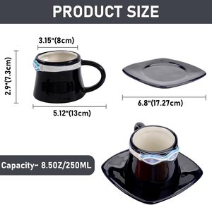 Cadeaux de graduation personnalisés, <span class=keywords><strong>tasse</strong></span> à eau en céramique, dessin animé, anime, bleu, <span class=keywords><strong>tasse</strong></span> à café 3D, cadeau mignon pour enfants, <span class=keywords><strong>tasse</strong></span> en céramique - Product Image 5