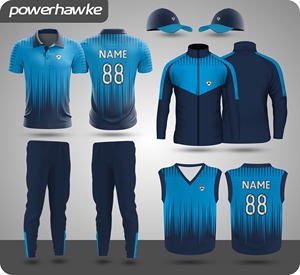 Prohawke <b>Cricket</b> Uniform Full Length Trouser Pants Collar Jersey with Customized Team Name Size Color & logo - Product Image 4