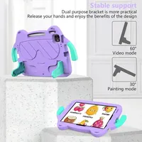 Étui EVA pour iPad Air 11 2025 2024 Pro 11 10.5 Air 4 5 10.9 avec support et poignée, Housse de protection pour tablette enfant compatible iPad 11 11e 10e 7 8e 9e génération