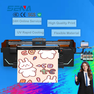 Imprimante à jet d'encre UV à roulement Offres Spéciales de 1.8m de large imprimante flexible hybride pour bannière toile tapis cuir autocollant Film carte Machine - Product Image 2