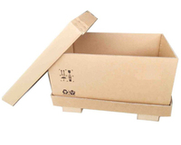 Boîtes en carton ondulé personnalisées Forest Packing, vente en gros, boîte d'expédition en carton noir pour l'emballage de meubles avec logo