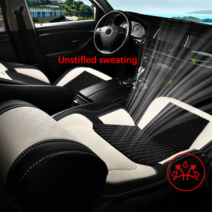 Xiangta vente en gros de housses de siège en perles de bois complètes ensemble de housses de siège de voiture à coudre à la main universelles Toyota Corolla housses de siège - Product Image 3