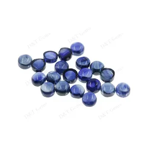 wholesale natural loose gemstone unheated natural rough stone factory price blue sapphire for bracelet / jewelry