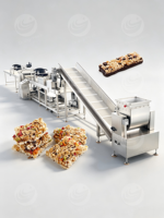 Ligne de production automatique de barres granola, machine à fabriquer des barres énergétiques, équipement de transformation de barres protéinées à l'avoine et de barres céréalières