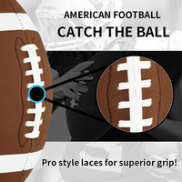 WITSAR – Ballon de football américain et de rugby de haute qualité, taille 9/6/3, en cuir PU, avec logo, portable, pour entraînement et matchs – Approvisionnement direct usine