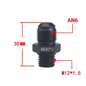 Phổ quát an6 an8 AN10 M14/M16/m18x1.5 tự động Fastener clip điều kiện mới thẳng nhiên liệu dầu Air hose phù hợp nam Adapter cho xe hơi - Product Image 1