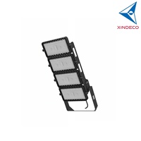 Projecteur LED XINDECO IP66 IK10 240W/480W/720W/960W Haute Efficacité Lentille PC pour Stades et Zones Industrielles