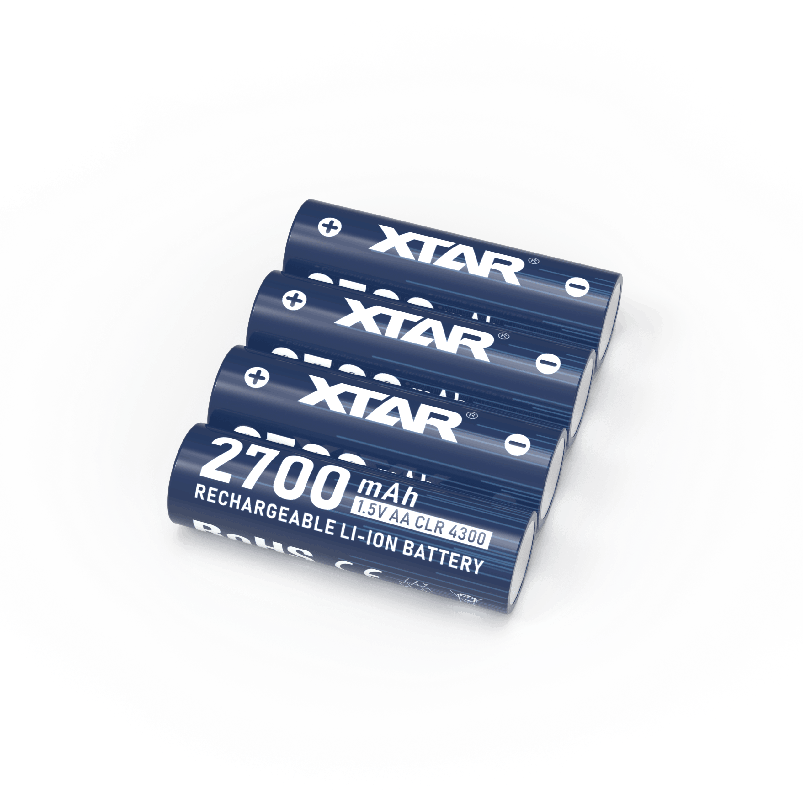 XTAR 2700 мАч USB-C зарядка двойная перезаряжаемая литий-ионная литиевая батарея умное домашнее устройство безопасности Постоянная 1,5 В Интеллектуальная