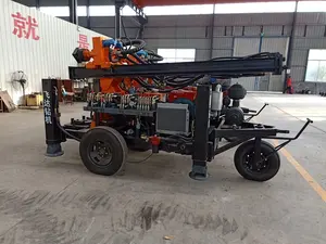 Water Well Drill Machine FYL200 Wheeled Type Air Pneumatic Rock Drill Used Truck Mounted Water Well Drilling Rig Machine