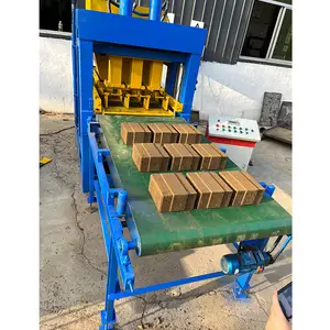 SHIYUE Voll automatische Red Soil Interlocking Clay Brick Machine LY4-10 hydraulische Maschinen zur Herstellung von komprimierten Erd blöcken