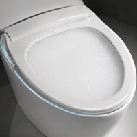 Mini toilette intelligente U Smart, bidet électrique compact avec siège chauffant, chasse d'eau automatique et design peu encombrant