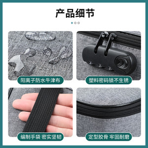 Organizador de documentos multicapa, estuche de almacenamiento de gran capacidad para viajes, porta certificados con bolsillos de malla - Product Image 5