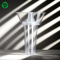 Gobelets en plastique PP 700 ml pour jus, thé au lait, café, vodka, eau minérale, salades de fruits, plateaux à collations, contenants à emporter