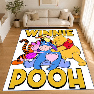 Tappeti con Winnie the Pooh per Soggiorno, Tappeto Personalizzato con Personaggi Disney, Pieghevole e Lavabile per Camerette dei Bambini - Product Image 2