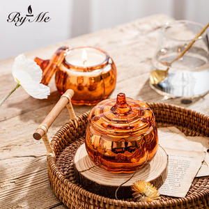 BYME Ensemble de deux bougies décoratives d'Halloween, Mug Citrouille Ciel Étoilé, Bougie d'aromathérapie, Coffret Cadeau, Articles de Fête - Product Image 4