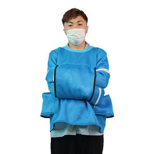 Ropa de sujeción multifuncional Yu Qilin, malla azul cielo con cremallera, uso hospitalario, tallas SMLXL - Product Image 4