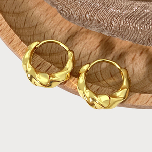 Pendientes de Bisutería de Moda al por Mayor, Pendientes Vintage Chapados en Oro de 18K para Mujer - Product Image 4