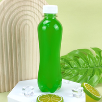 Bouteilles d'eau en plastique jetables 500ml, emballage personnalisable de boissons, vides, en PET, transparent, pour Soda, 100 pièces