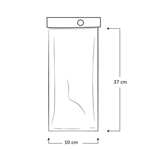 Bolsas transparentes de almacenamiento de alimentos de polietileno de 10kg y 10x37cm con refuerzo para pastelerías y panaderías - Product Image 2
