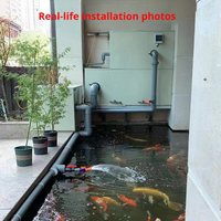 Système de biofiltration intégré avec filtre à tambour autonettoyant, filtre à eau intelligent pour bassin à poissons, pour l'aquaculture à haute densité