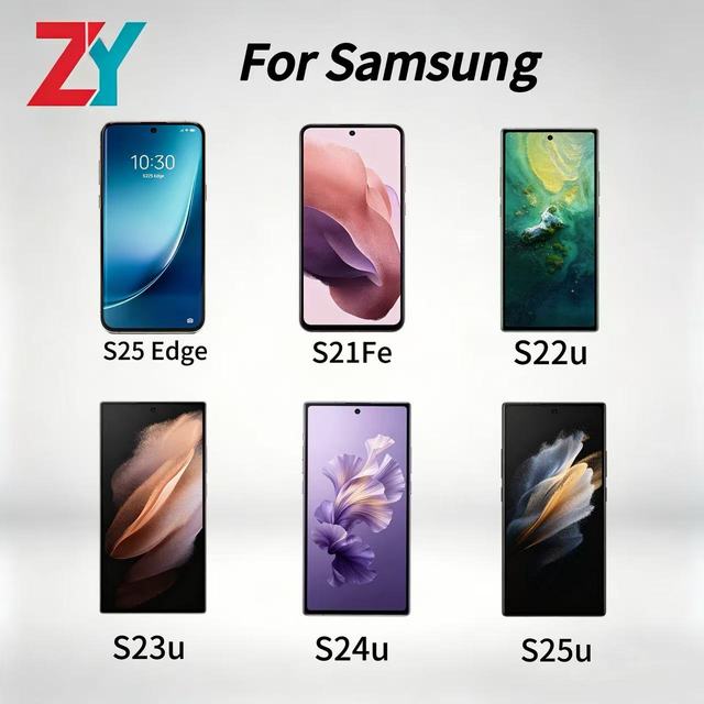 Taille Originale 1:1 for S22U S23U S24U S25U S25Edge S21FE High Quality Screen Frame Replacement OLED 120HZ High Brightness