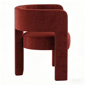 เก้าอี้ทรงบาร์เรลหุ้มเบาะสไตล์นอร์ดิก พร้อมที่วางแขน เก้าอี้เสริมดีไซน์สวยงาม สำหรับใช้ในบ้าน สำนักงาน และโรงแรม - Product Image 3