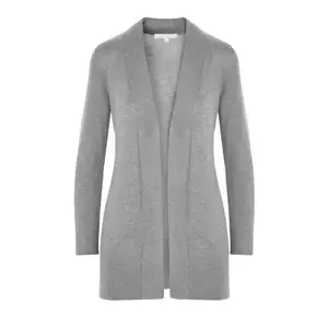 Women's Plus Size Winter Formal <b>Cardigan</b> Sweater with Embroidery <b>Lace</b> Hand Knitted Open Front Custom Long Sleeve - Product Image 1