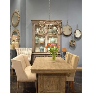 Buffet de cuisine en bois naturel avec porte vitrée - Product Image 5