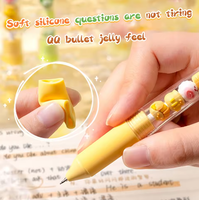 2-delige set gelpennen 0,5 mm fijne punt zwarte inkt schattige creatieve pen snel drogend soepel schrijvend voor notitieboekjes goedkope Kawaii schrijfwaren