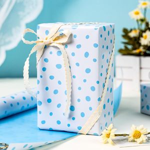 Irregular dotted gift <b>wrapping</b> <b>paper</b> Simple and fresh design Suitable for baby shower daily use and birthday gift <b>wrapping</b> - Product Image 1