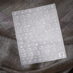 Cross-Border Xiaohongshu 3D Nail Stickers Dedo medio <span class=keywords><strong>Hello</strong></span> <span class=keywords><strong>Kitty</strong></span> Cat KT Style Thin Tough Hot Girl Ins Design - Product Image 6