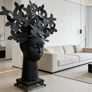 Decorazione per la Casa, Famosa Opera d'Arte, Bellissima Scultura di Teste di Farfalle di Manolo Valdez - Product Image 2