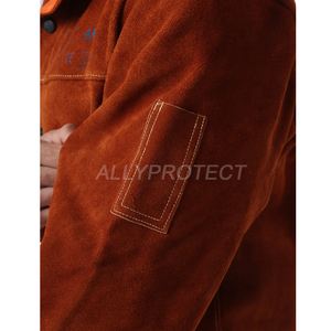 AP-7130S Bảo Hộ Lao Động Công Việc Nặng Nhọc Ngọn Lửa Chống Cháy Chịu Mài Mòn Da Hàn Lớp Vỏ Lửa Retardent Quần Áo Áo Khoác - Product Image 4