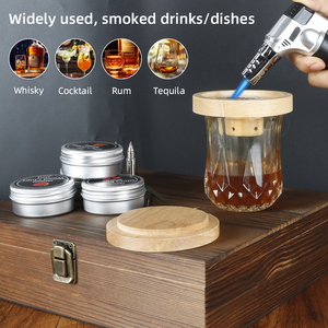 Premium Custom Brand Bar Set <strong>Whiskey</strong> <strong>Smoker</strong> with Wood Chips Torch Bullet Ice Stone Bourbon Cocktail Homebar Wineries Clubs Use - Product Image 3