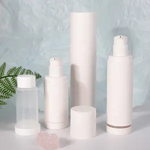 環境にやさしい空の30/50/100mlフェイシャルローションボトル空の詰め替え可能な化粧品包装セットPpプラスチックエアレスポンプスプレーボトル