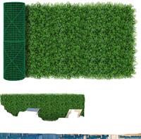P202 Anti-UV Faux Greenery Plant Privacy Hedge Screen Panel Artificial Milan Grass Wall Backdrop for Outdoor Indoor Decor