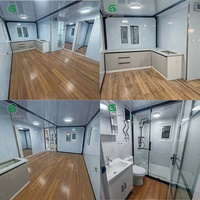 Maison préfabriquée modulaire extensible de 20 pieds, unité de vie mobile portable, panneau mural blanc, construction rapide, cabane pour bureau, espace de vie