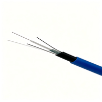 Câble à fibre optique pour mines souterraines, câble blindé ignifuge à gaine bleue pour environnements miniers difficiles