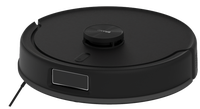 Robot Vacuum Cleaner Pintar Hitam Tahan Lama, Dikendalikan Aplikasi, Filter HEPA, Motor Tanpa Sikat, Pembuangan Kotoran Otomatis, Pengepelan Sonik