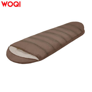 Saco de dormir Woqi Mummy para 3 estaciones, de nailon ligero y transpirable, para camping y senderismo, para adultos, longitud estándar, color caramelo. - Product Image 2