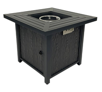 Table de foyer au gaz moderne avec une puissance de 50 000 BTU, construction en acier, pour le camping en plein air et les fêtes