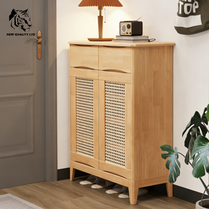 ขายตรงจากโรงงาน ราคาถูก รับทำโลโก้ ขั้นต่ำน้อย เป็นมิตรกับสิ่งแวดล้อม ดีไซน์ใหม่ ตู้เก็บรองเท้า เฟอร์นิเจอร์บ้าน ตู้รองเท้าไม้ - Product Image 3
